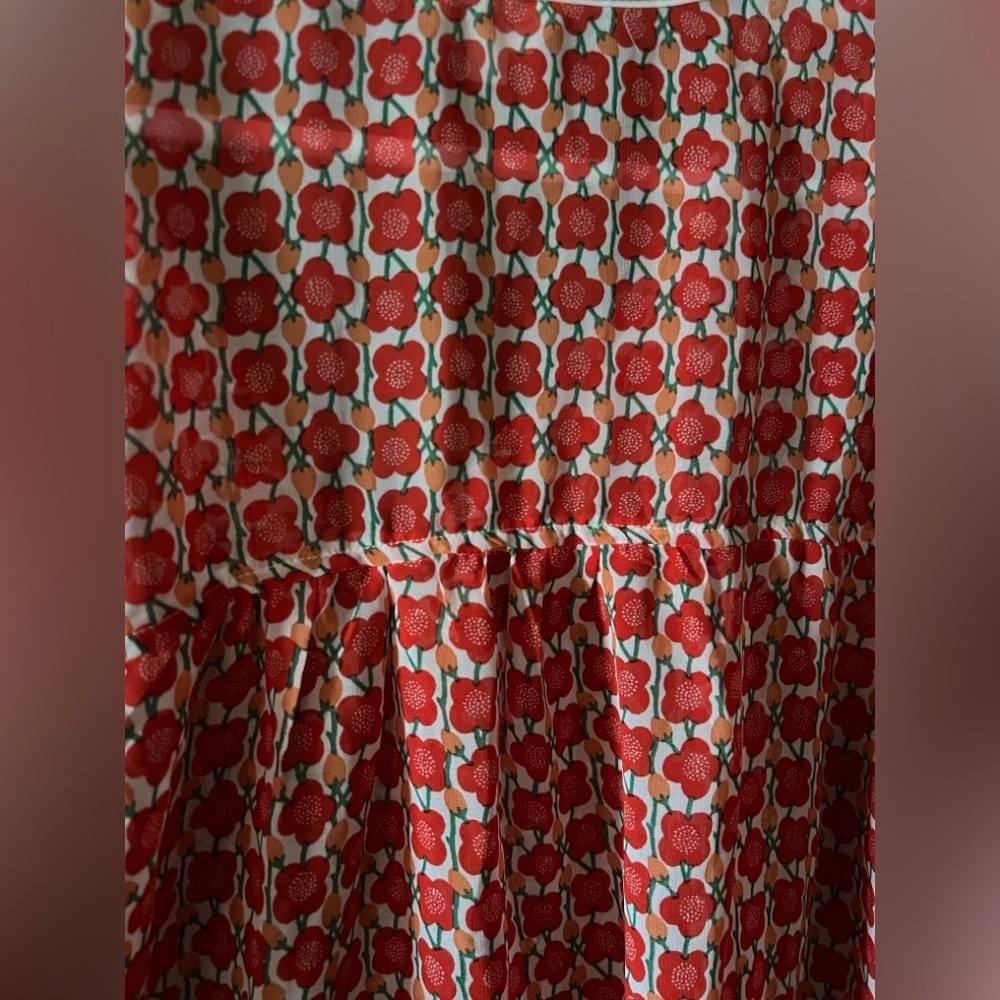 Max Studio London Red Pattern Blouse - image 4